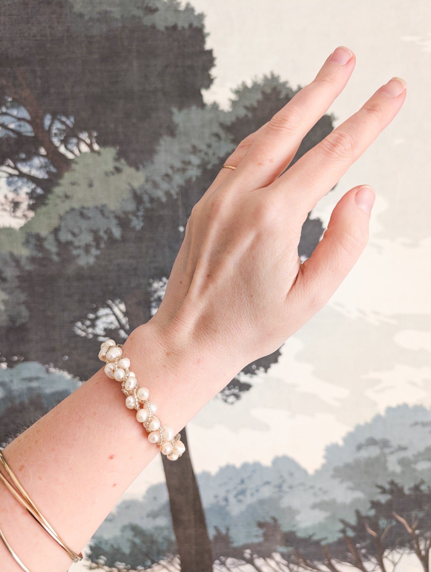 Bracelet de perles veritables