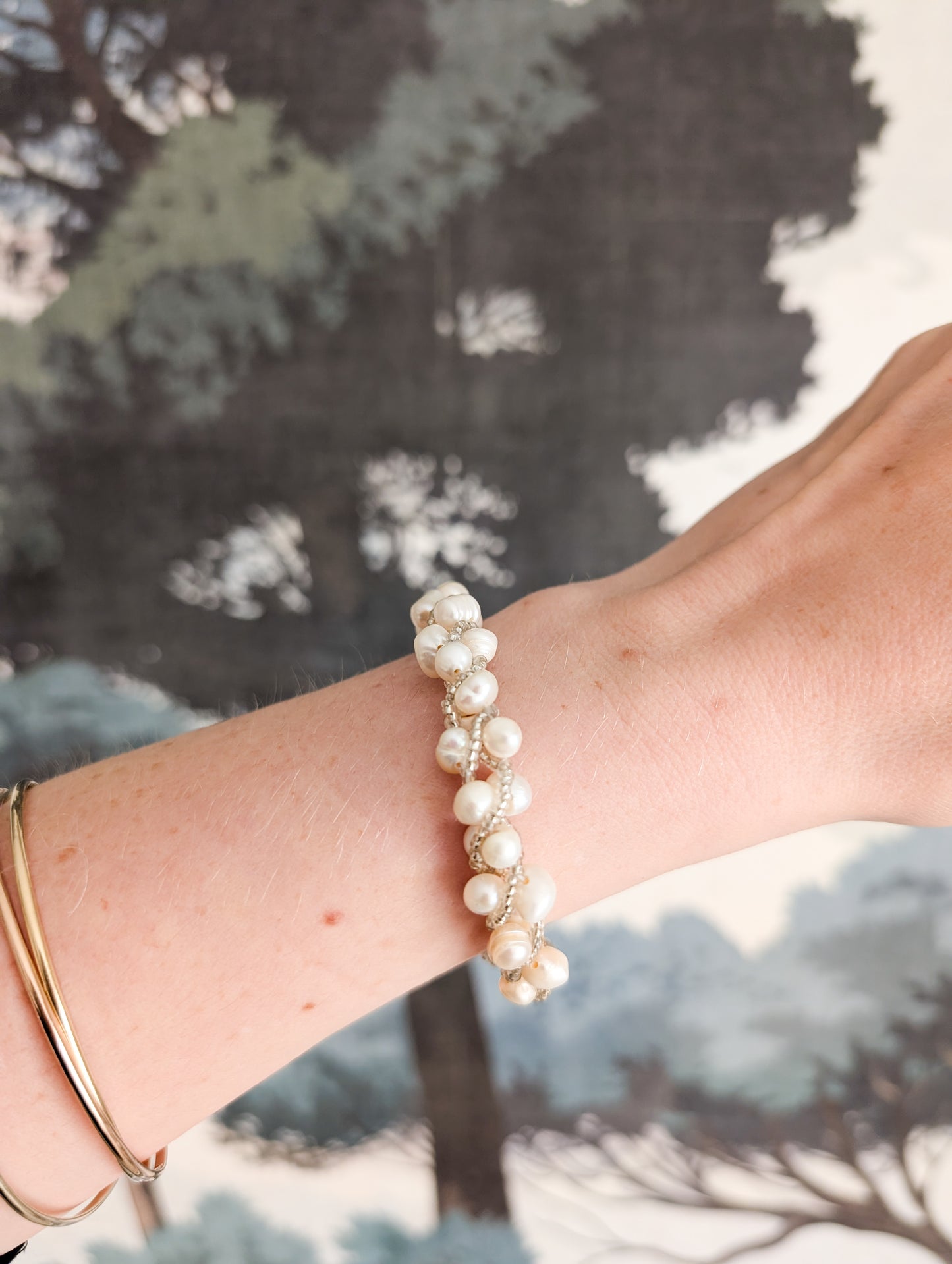 Bracelet de perles veritables