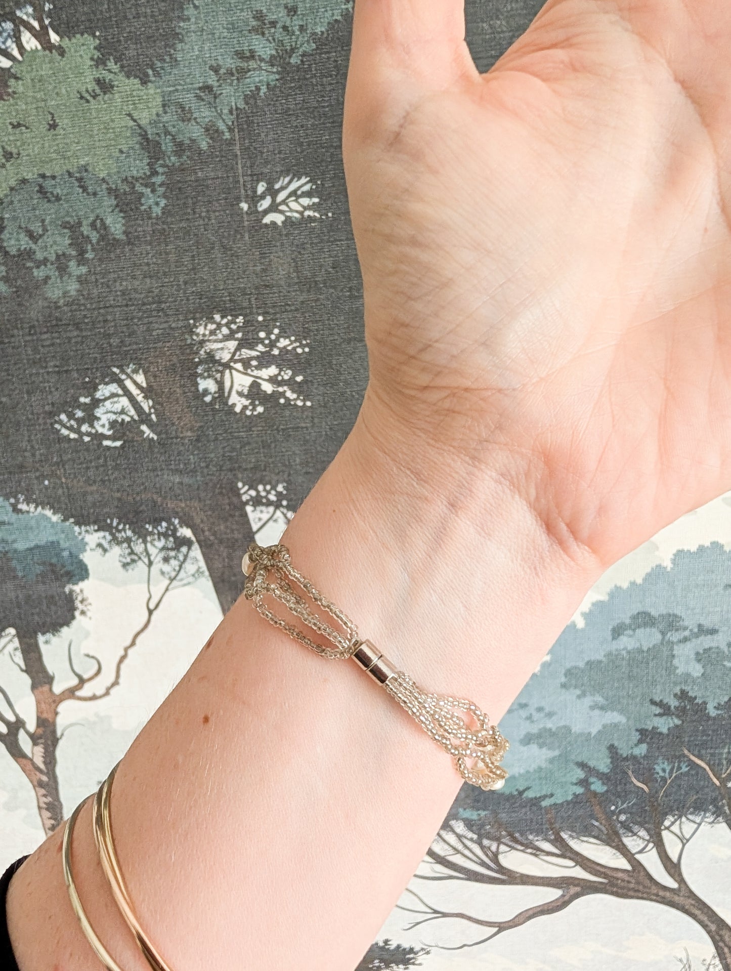 Bracelet de perles veritables