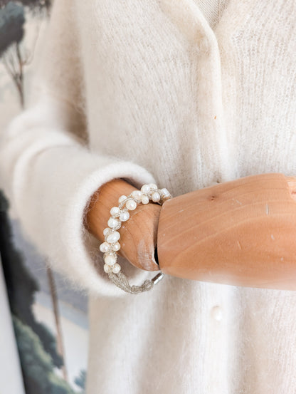 Bracelet de perles veritables