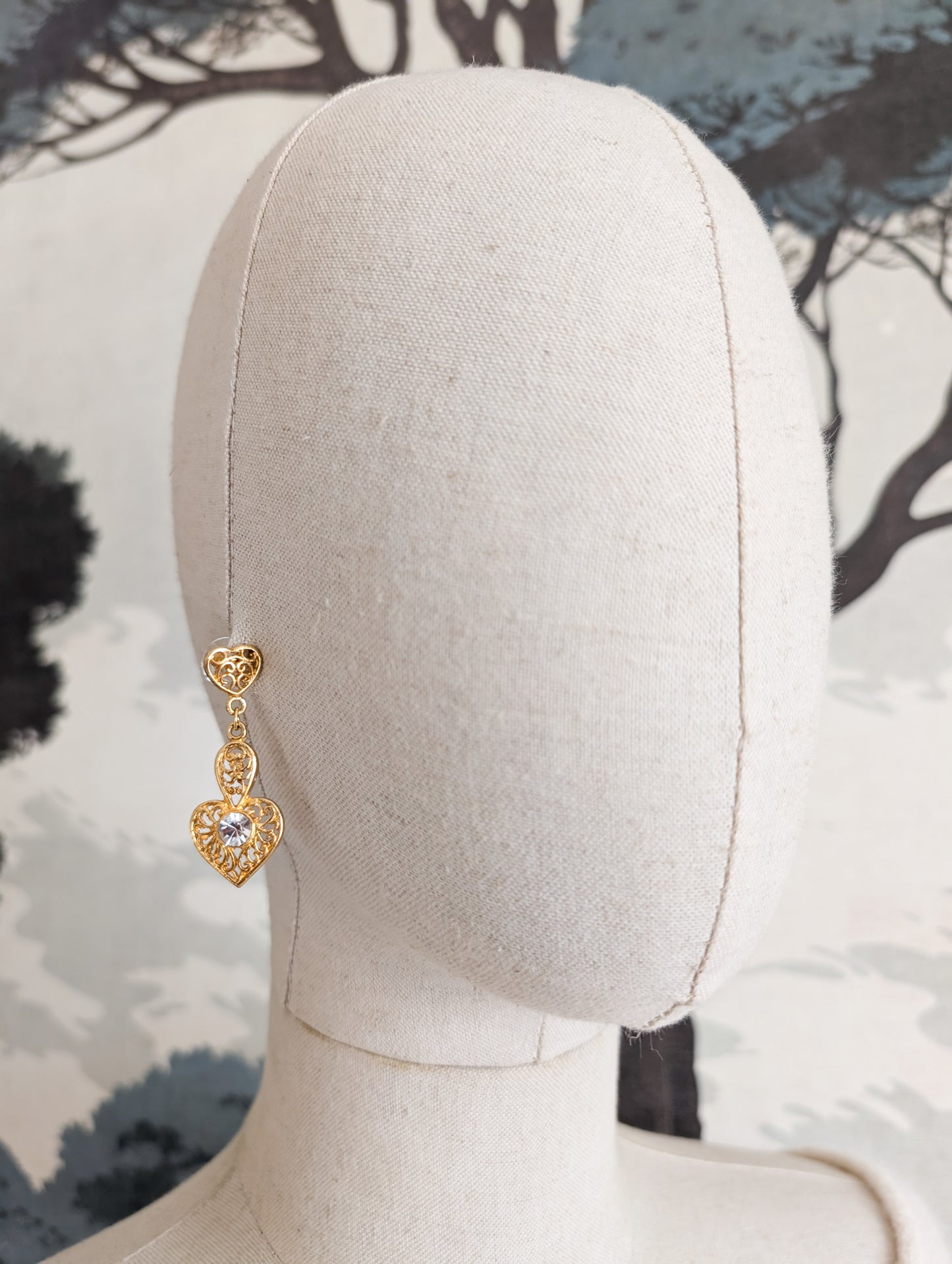 Boucles coeur oreilles percées