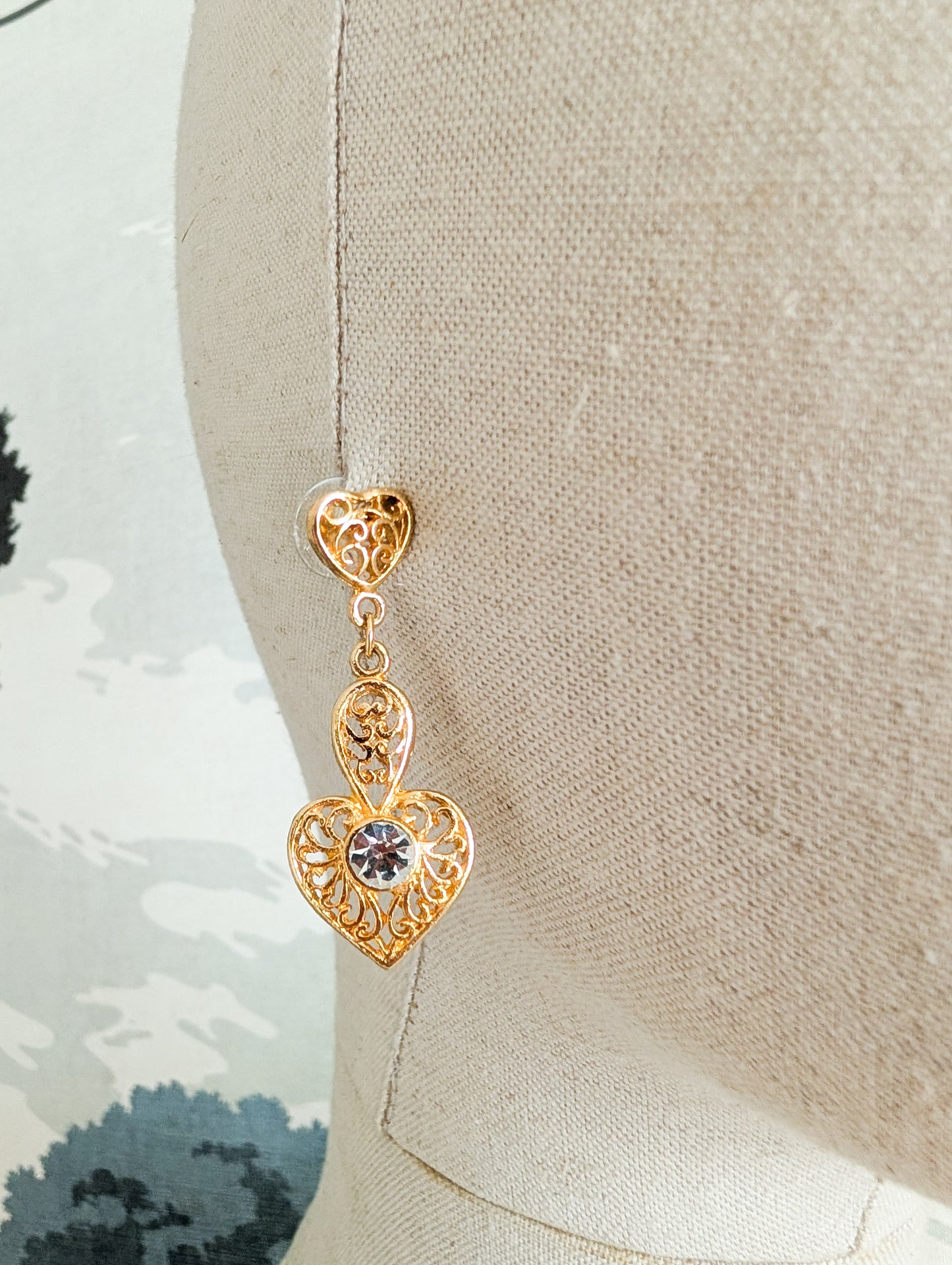 Boucles coeur oreilles percées