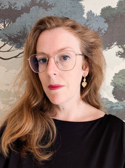 Boucles coeur oreilles percées