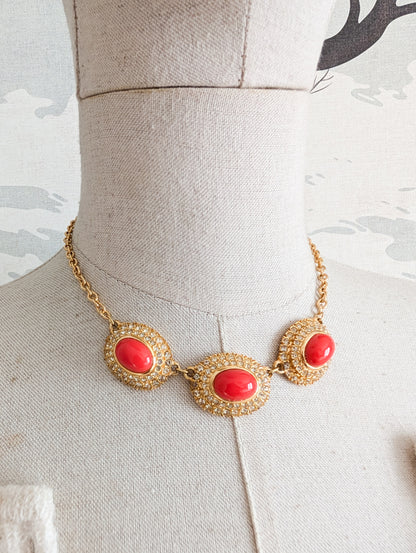 Collier cabochons Corocraft