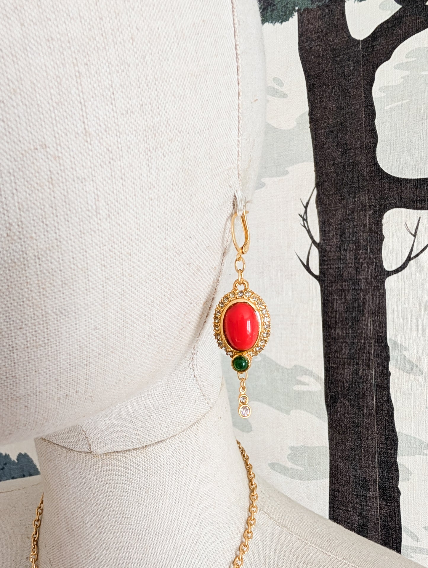 Boucles cabochons Corocraft