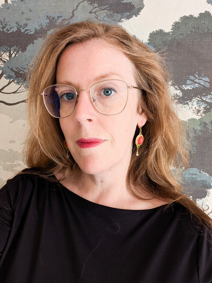 Boucles cabochons Corocraft