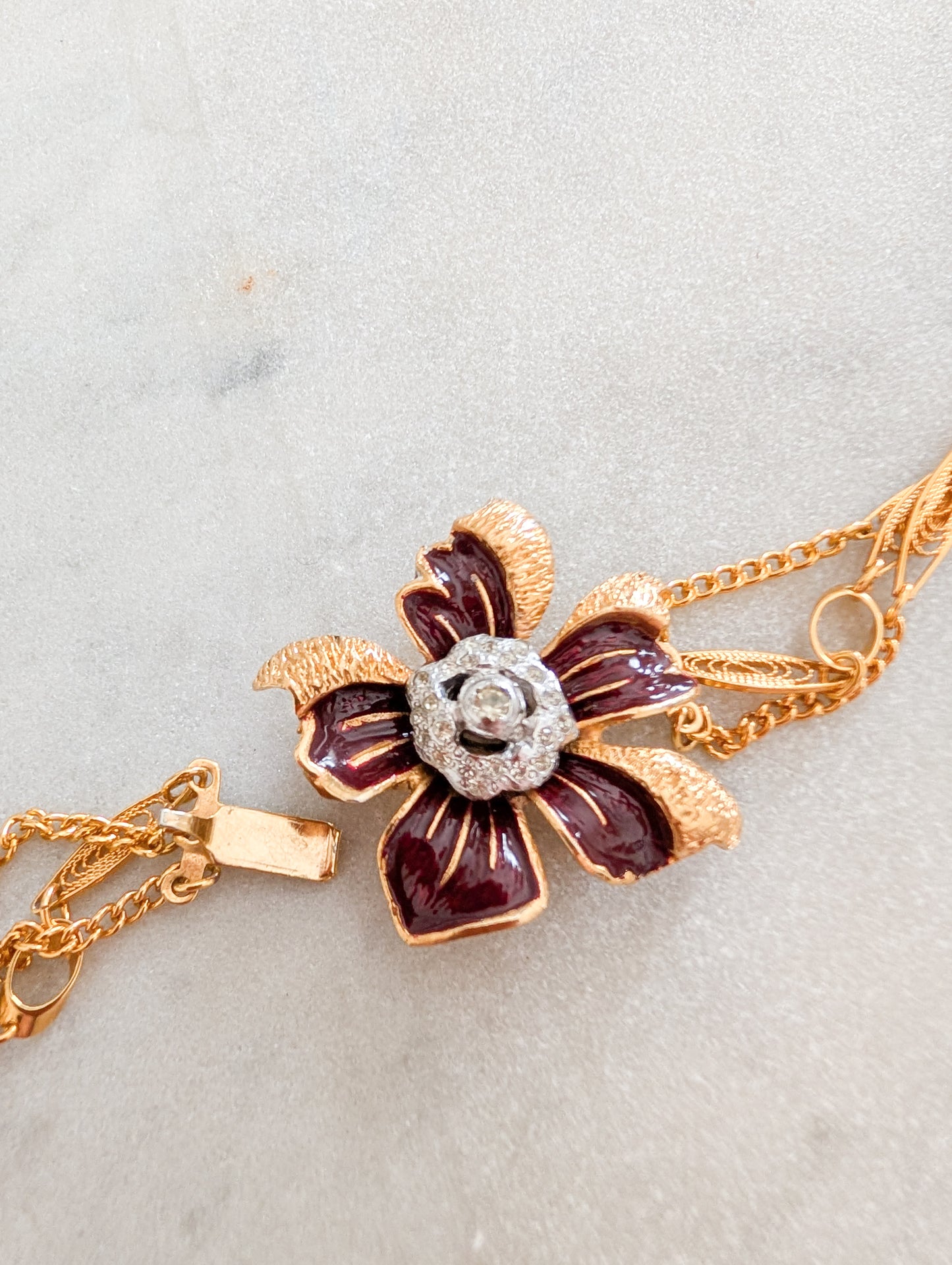 Sautoir fleur Corocraft