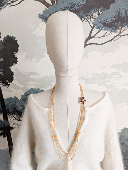 Sautoir fleur Corocraft