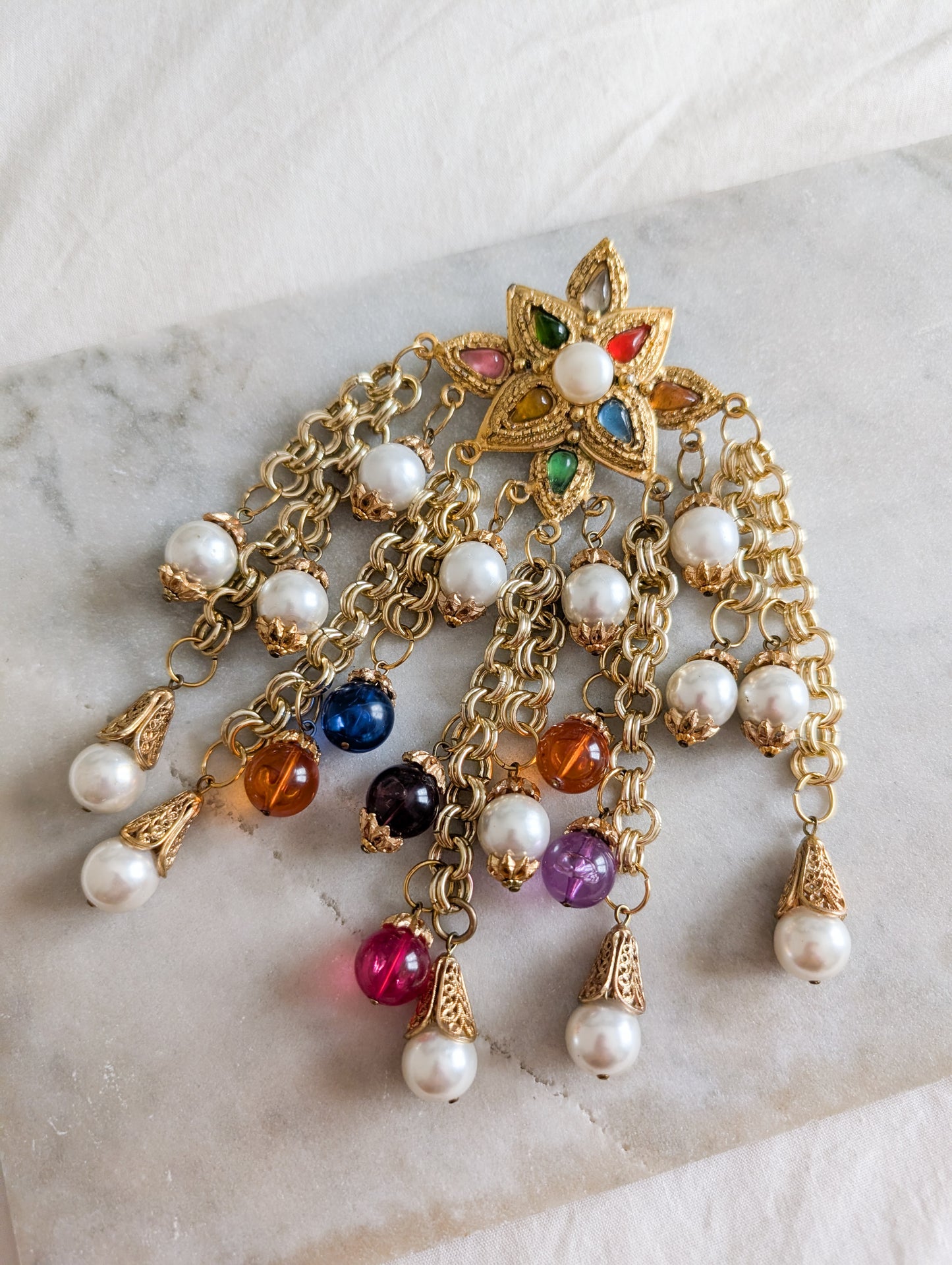 Immense broche baroque