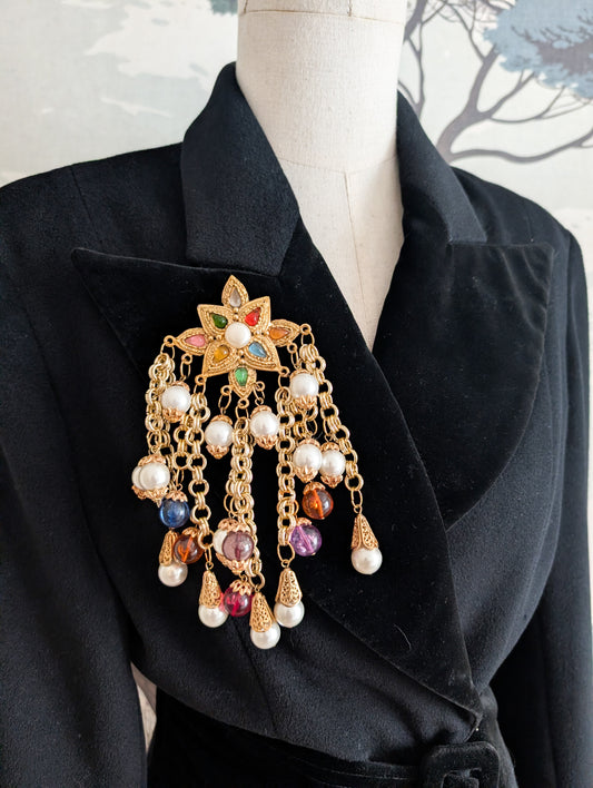 Immense broche baroque