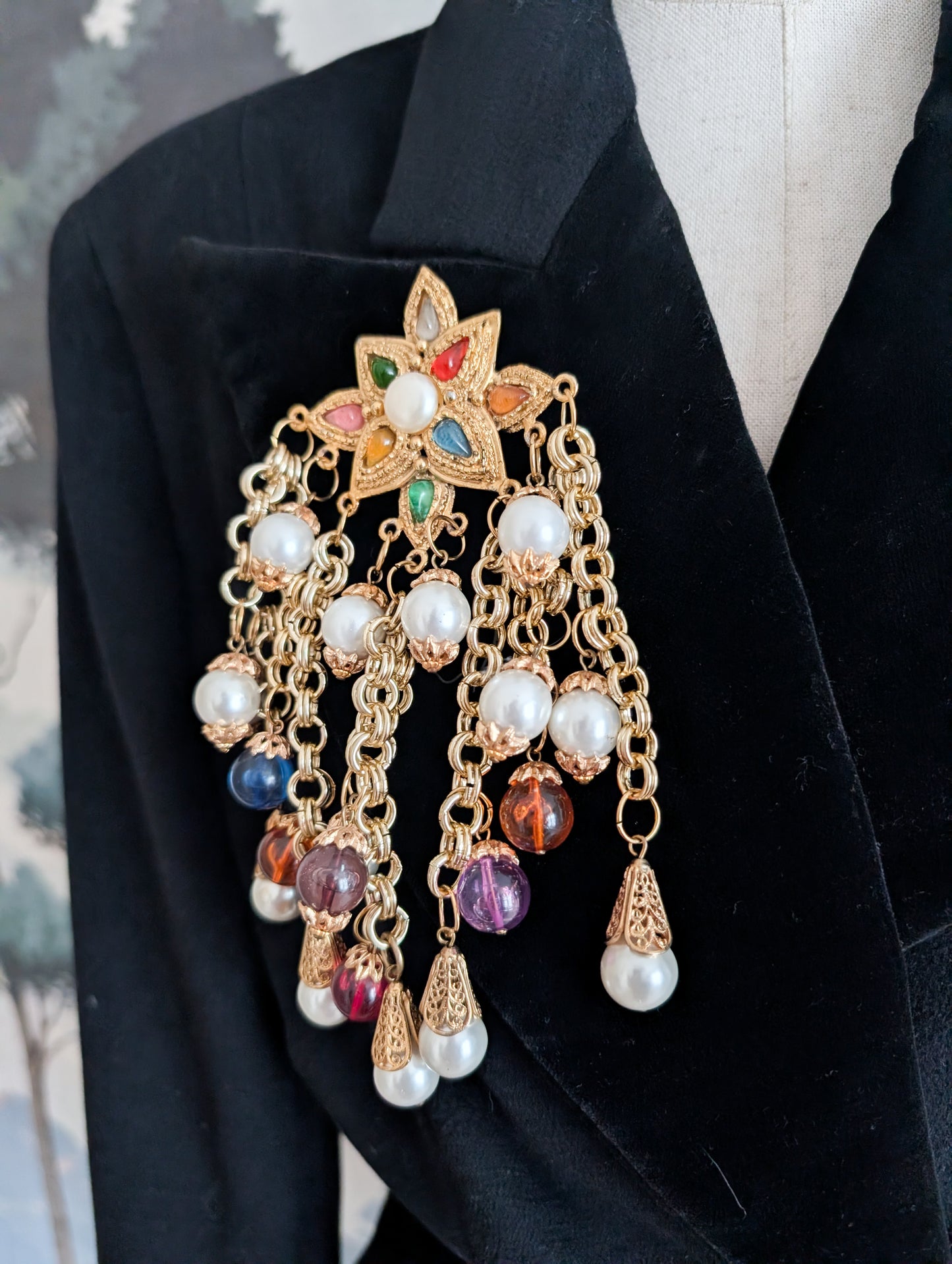 Immense broche baroque