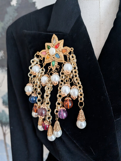 Immense broche baroque