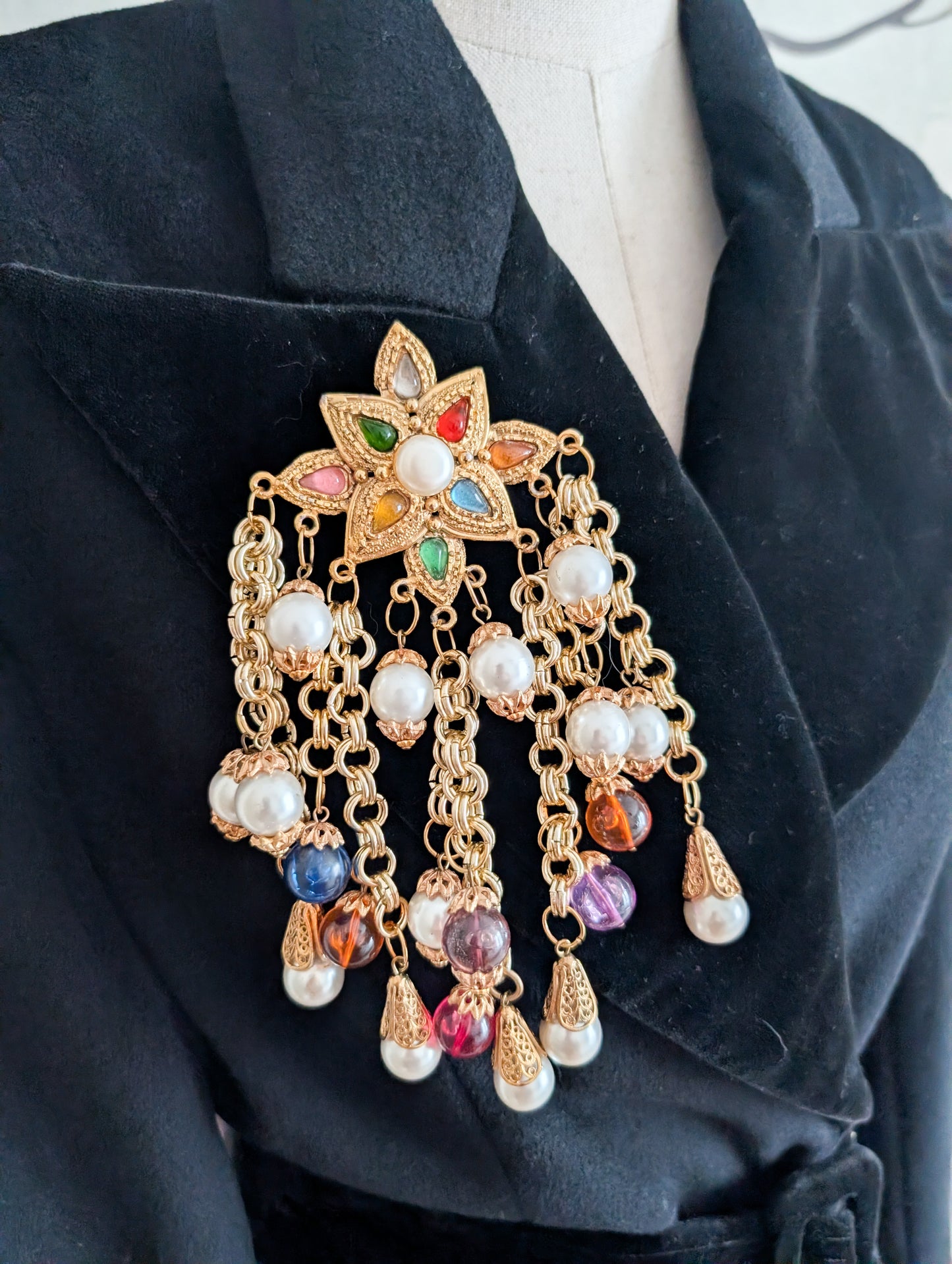 Immense broche baroque