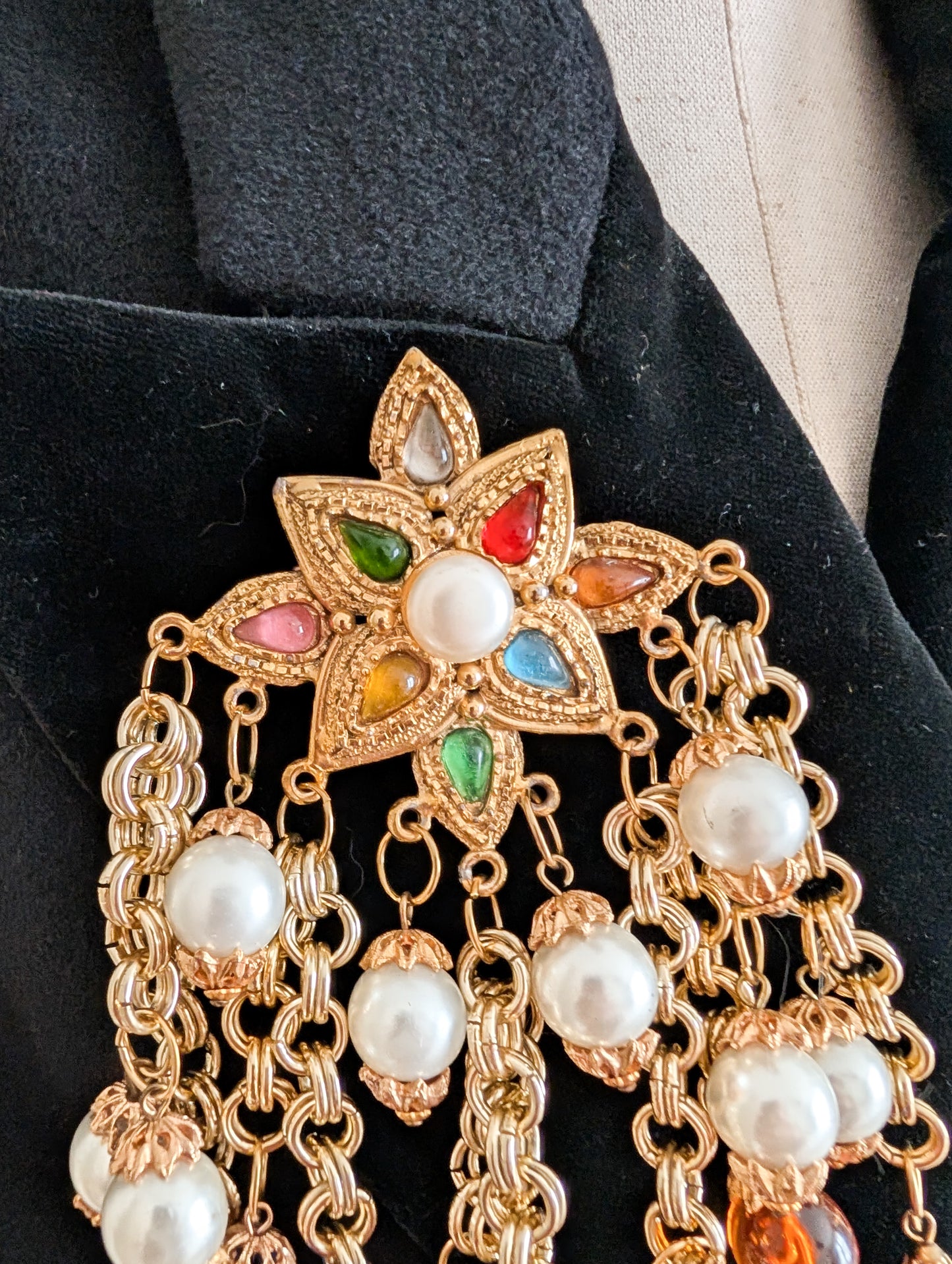Immense broche baroque