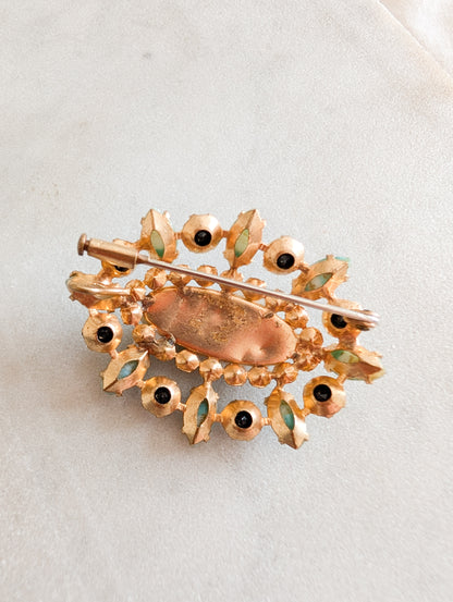 Broche pâte de verre