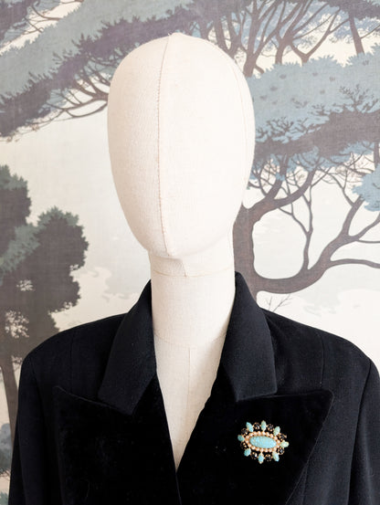 Broche pâte de verre