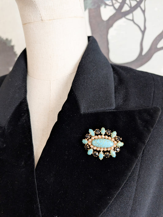 Broche pâte de verre