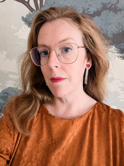 Longues boucles coeurs à tiges