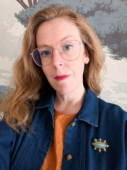 Broche pâte de verre