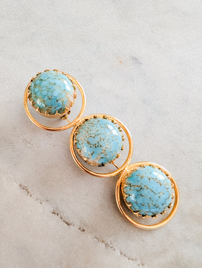 Broche en pâte de verre