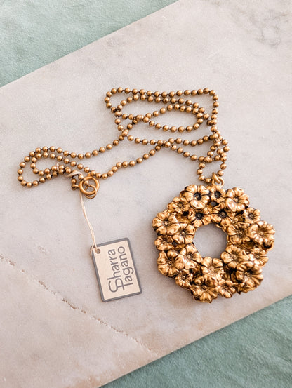 Sautoir grande fleur Sharra Pagano