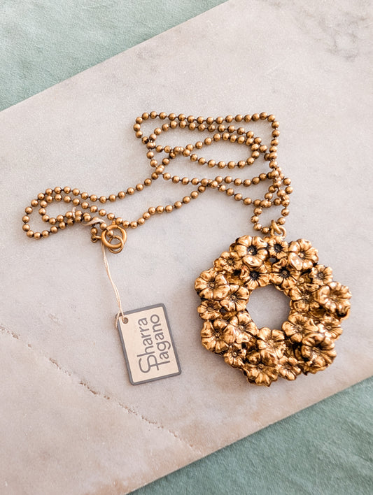 Sautoir grande fleur Sharra Pagano