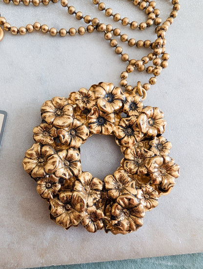 Sautoir grande fleur Sharra Pagano