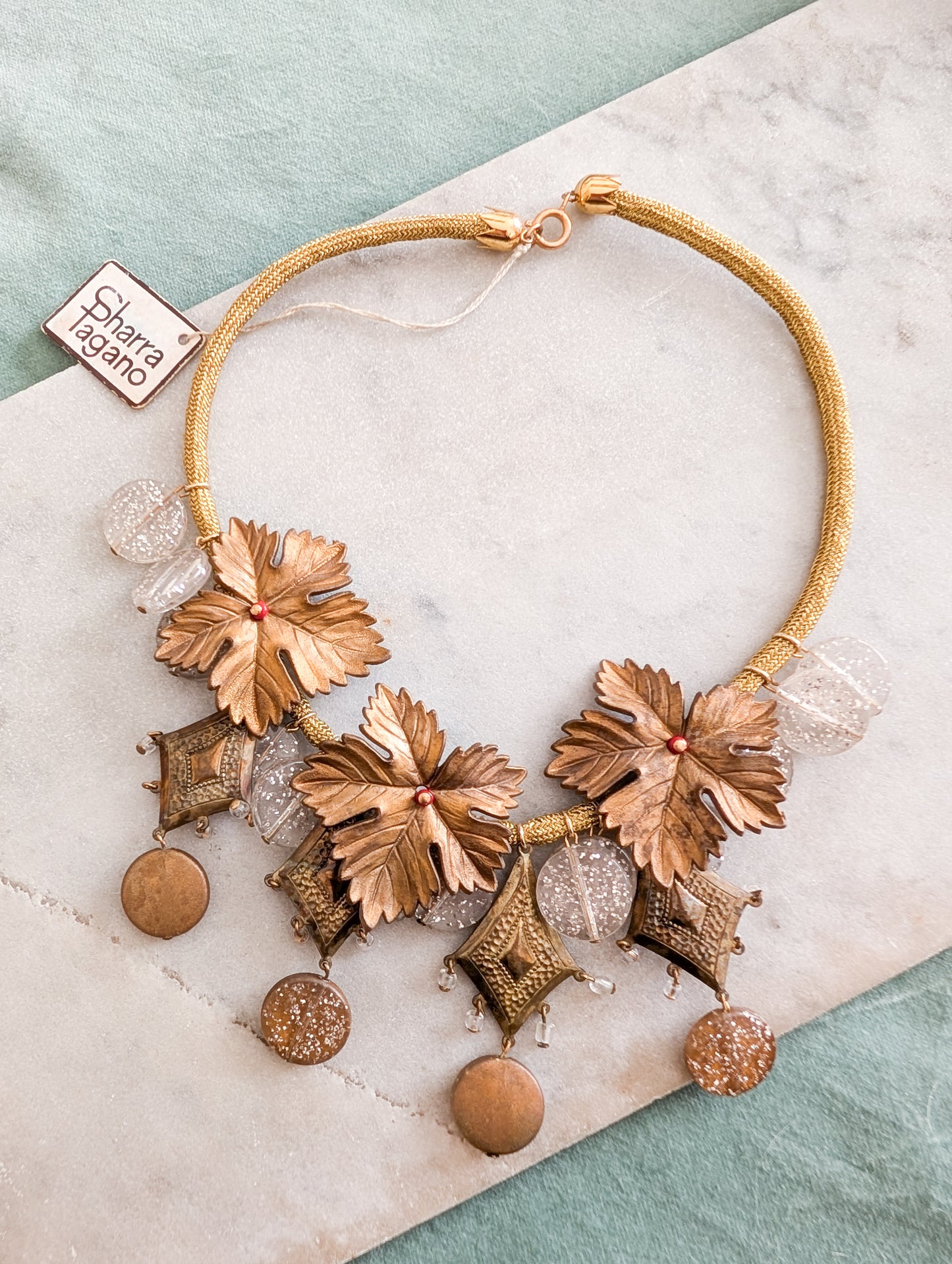 Collier feuilles Sharra Pagano