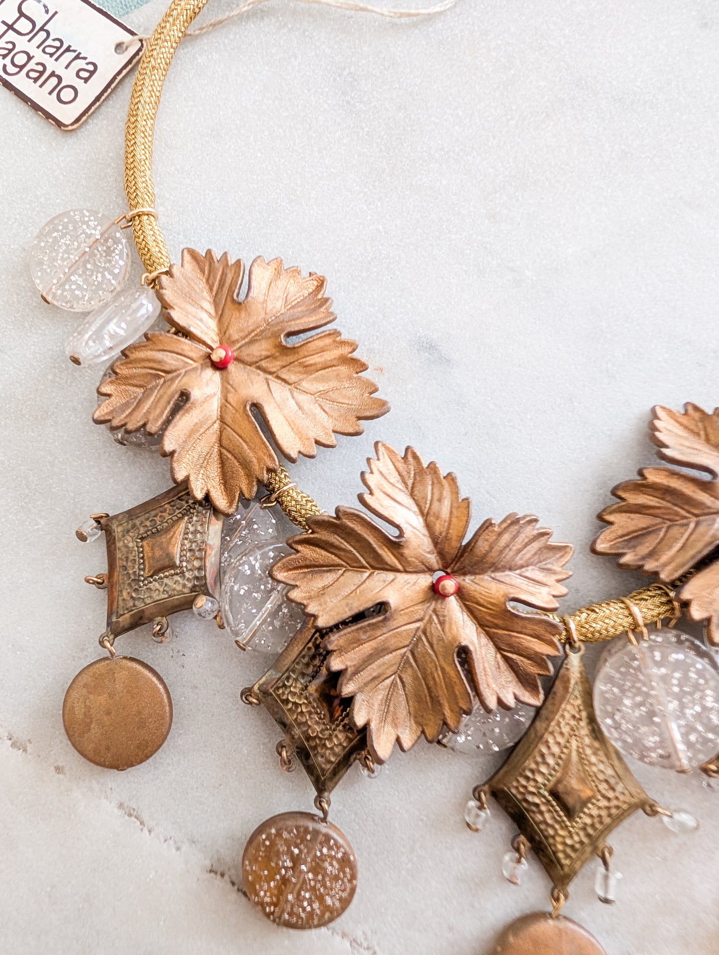 Collier feuilles Sharra Pagano