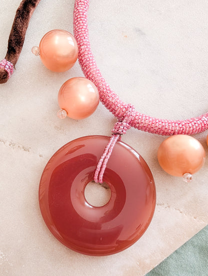 Collier rose Sharra Pagano