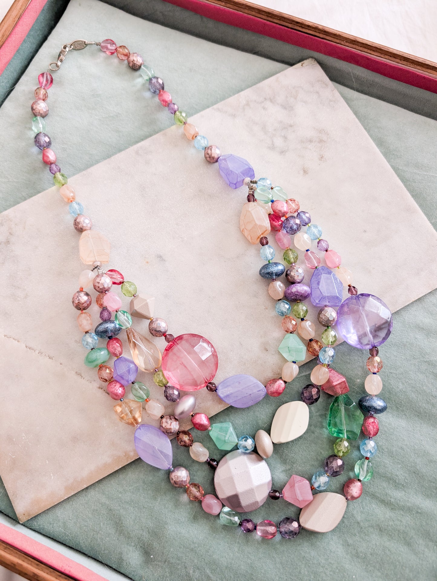 Grand sautoir en verre Sharra Pagano