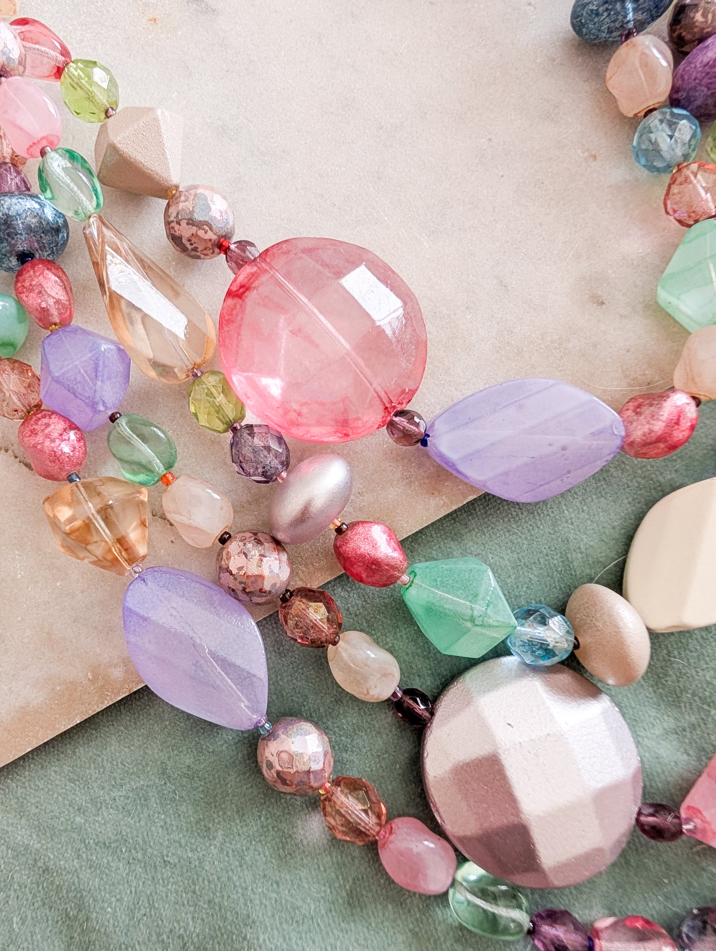 Grand sautoir en verre Sharra Pagano