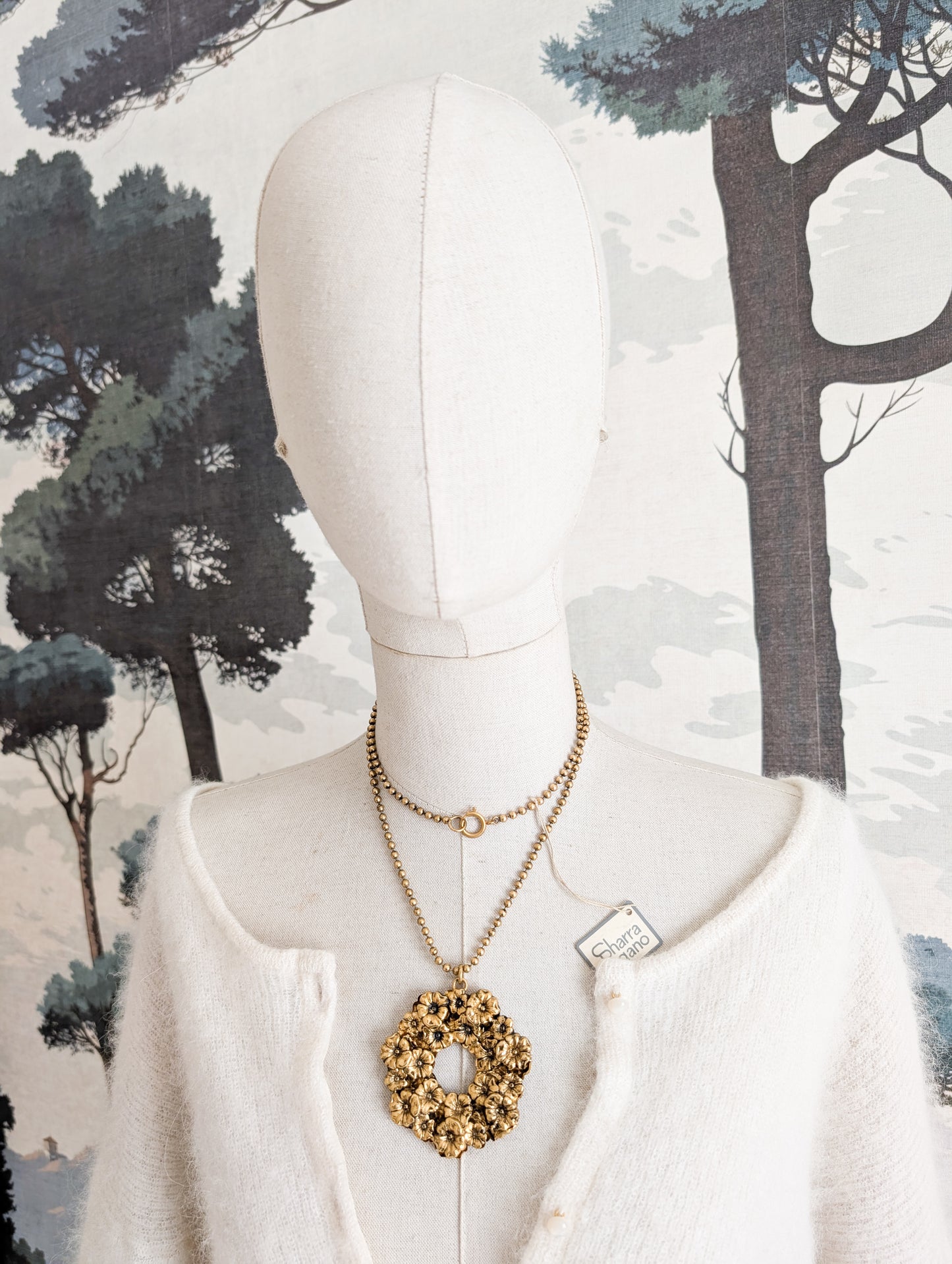 Sautoir grande fleur Sharra Pagano