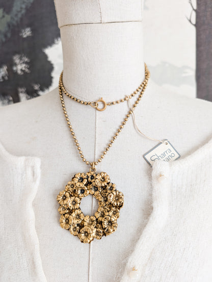 Sautoir grande fleur Sharra Pagano