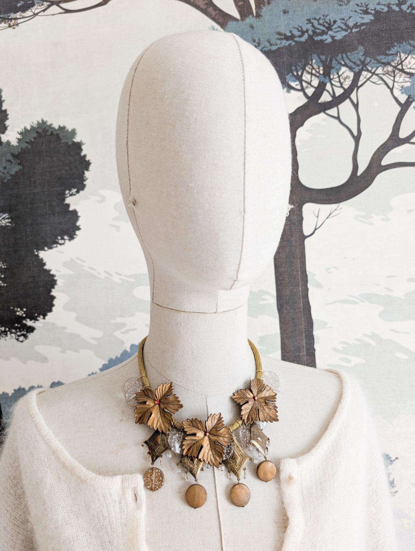 Collier feuilles Sharra Pagano