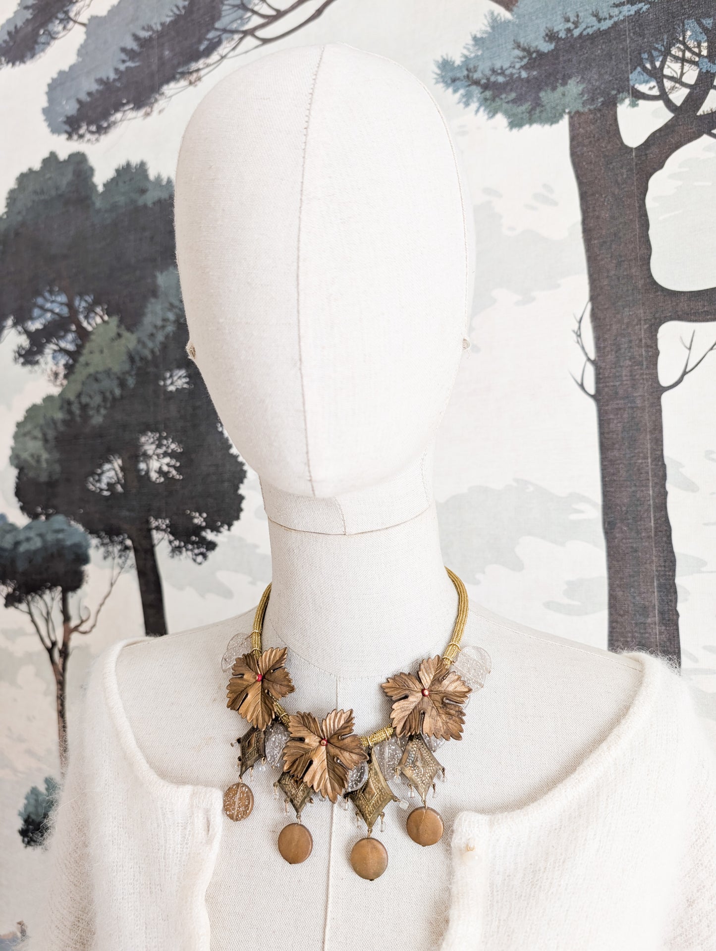 Collier feuilles Sharra Pagano