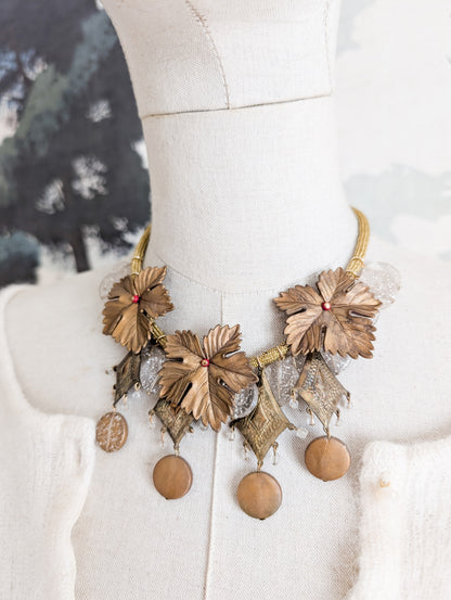 Collier feuilles Sharra Pagano