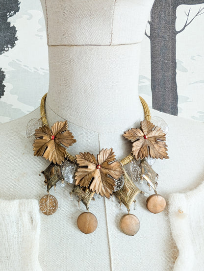 Collier feuilles Sharra Pagano