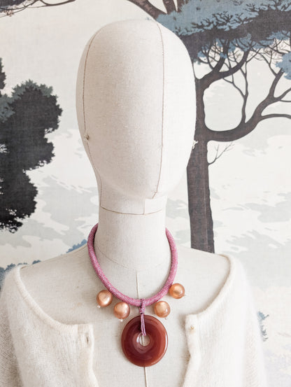 Collier rose Sharra Pagano