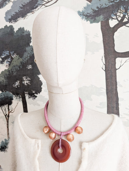 Collier rose Sharra Pagano