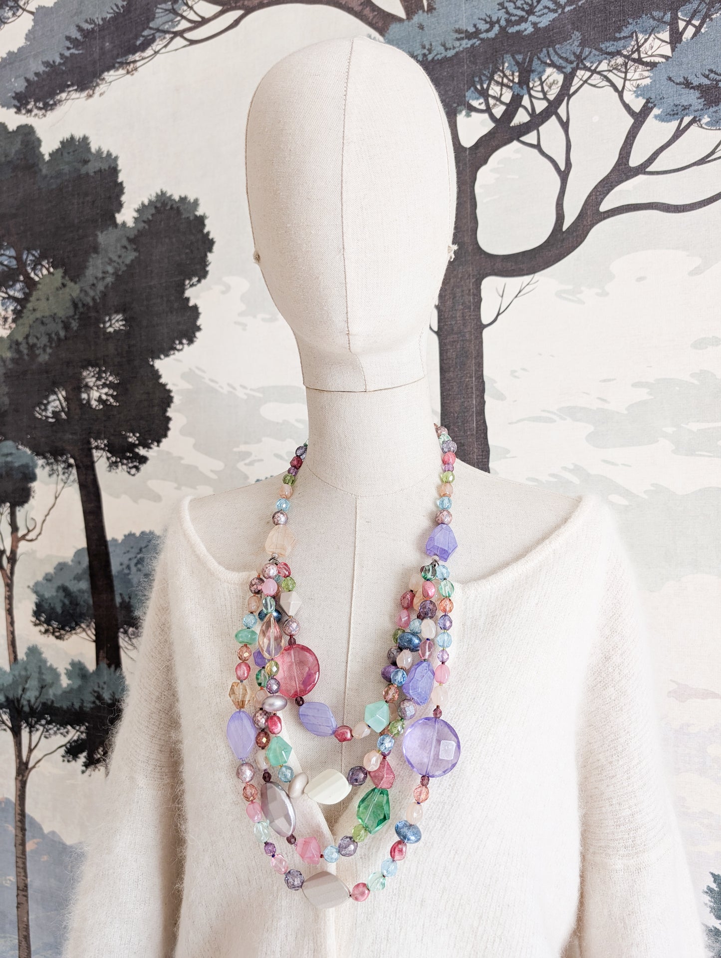 Grand sautoir en verre Sharra Pagano