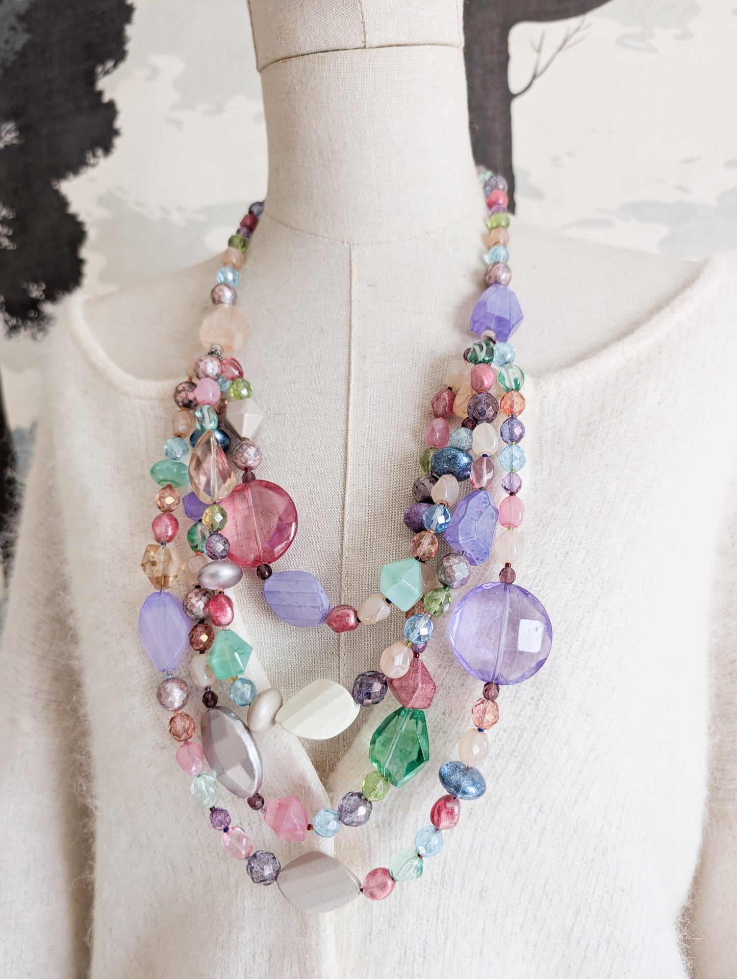 Grand sautoir en verre Sharra Pagano