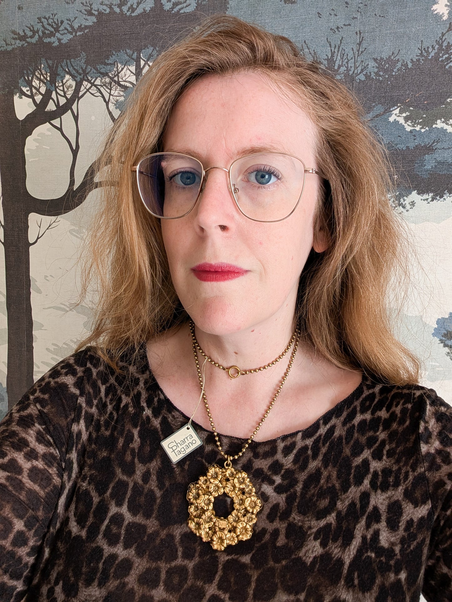 Sautoir grande fleur Sharra Pagano