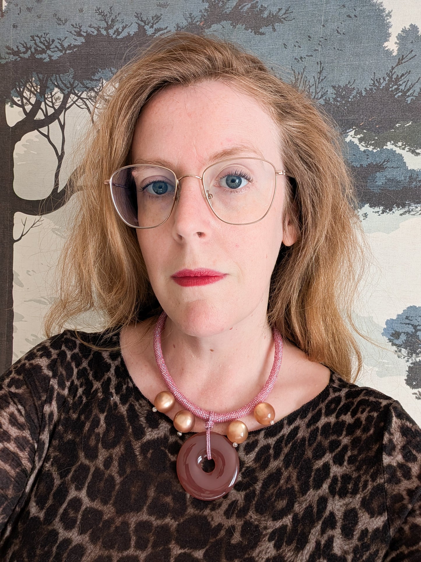 Collier rose Sharra Pagano