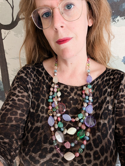 Grand sautoir en verre Sharra Pagano