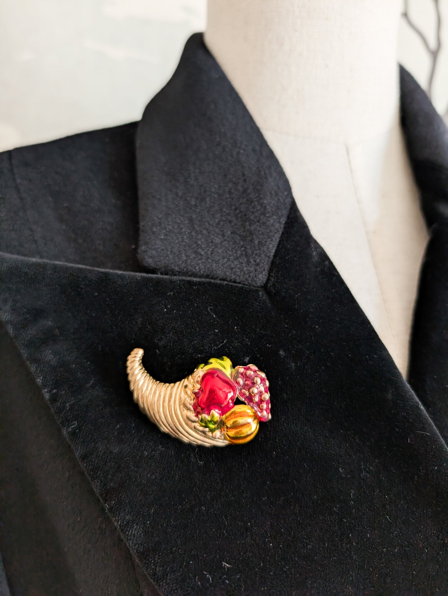 Broche corne d'abondance