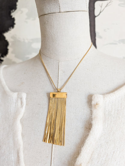 Collier franges Agatha