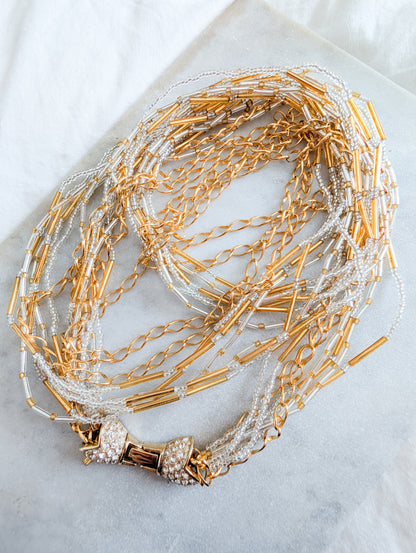 Très long sautoir 70's