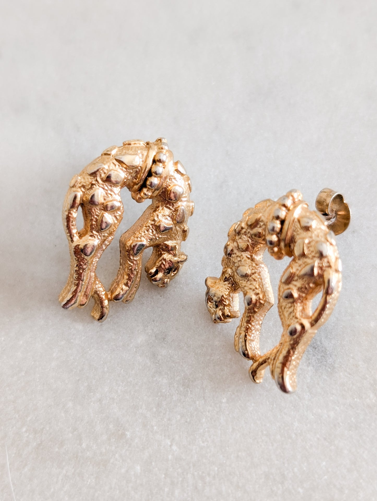 Boucles oreilles percées panthères