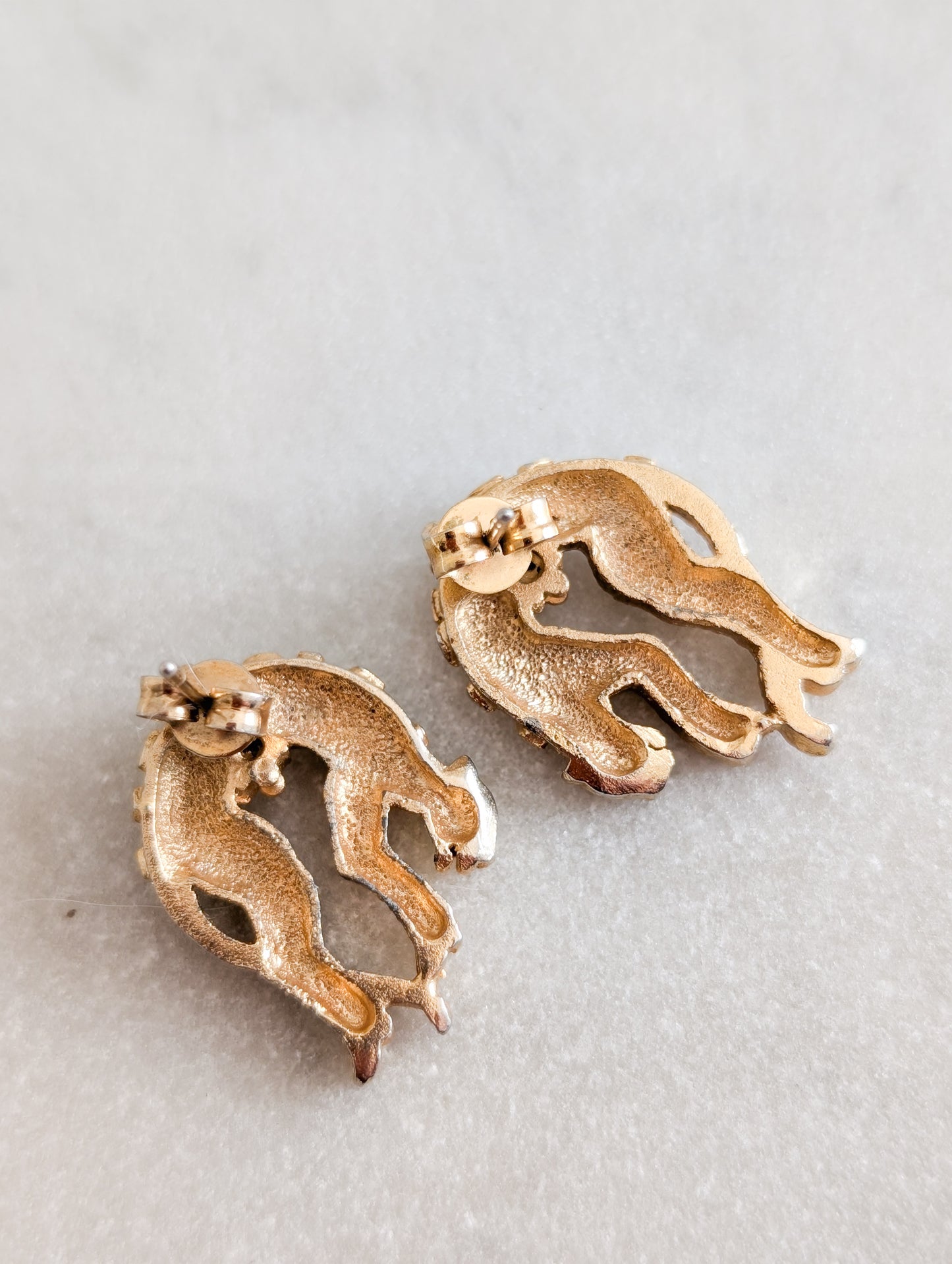 Boucles oreilles percées panthères